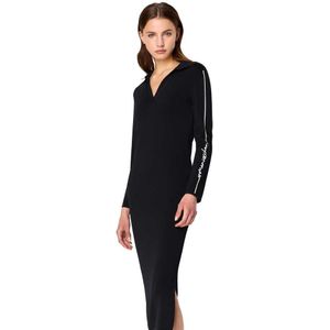 Armani Exchange 6rya1d-ymh6z Long Sleeve Midi Dress Zwart XS Vrouw