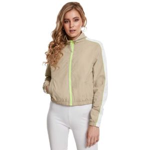 Urban Classics Piped Track Jacket Beige S Vrouw