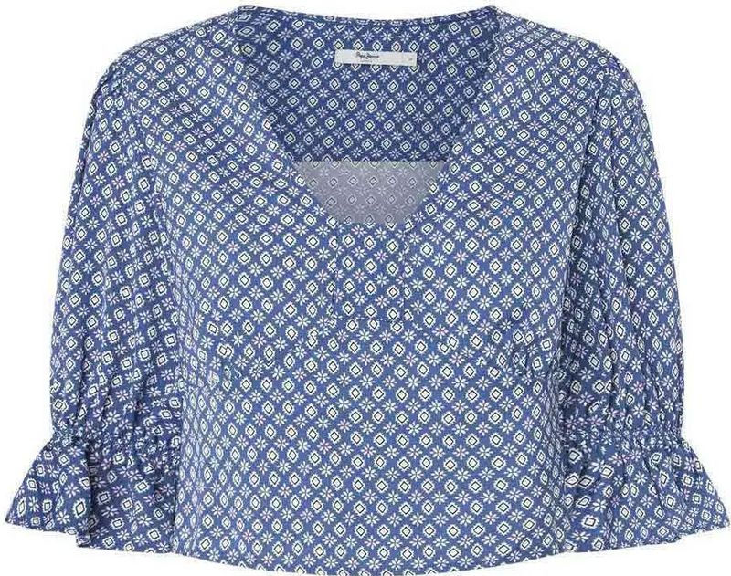 Pepe Jeans - Nora - Damesblouse - Elegant - Lange Mouwen - Ronde Hals
