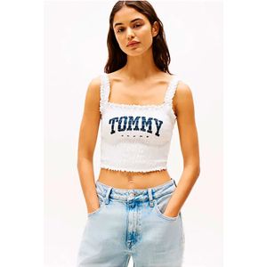 TOMMY HILFIGER DW0DW20240 Topje - Wit - Mouwloos - Casual en Elegant