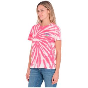 Hurley Club Washed Relaxed Short Sleeve T-shirt Wit S Vrouw