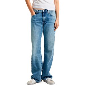 Pepe Jeans Boyfriend Fit Vintage Low Waist Jeans Blauw 28 / 32 Vrouw