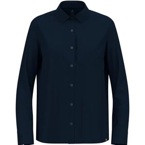 Odlo - Women's Essential Shirt - Blouse - Blauw - 100% Polyester