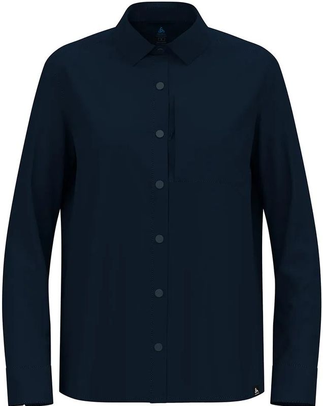 Odlo - Women's Essential Shirt - Blouse - Blauw - 100% Polyester