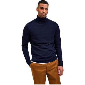 Selected Maine Roll Neck Sweater Blauw 2XL Man