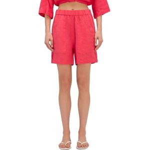 Sundek Stretch-waist Linen Korte Broek