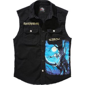 Brandit Iron Maiden Vintage Fotd Sleeveless T-shirt Blauw S Man