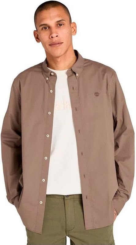 Timberland - Stretch Poplin - Overhemd - Lange Mouwen - Biologisch Katoen