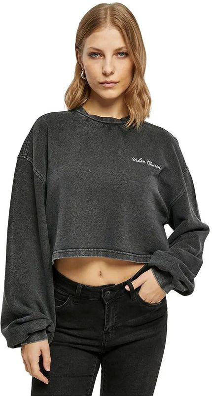 Urban Classics - Cropped Small Embroidery - Sweatshirt