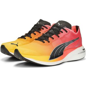 Puma Deviate Nitro Elite Fireglow Running Shoes Geel,Rood EU 37 Vrouw