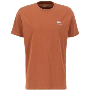 Alpha Industries Basic T Small Logo Short Sleeve T-shirt Oranje XL Man