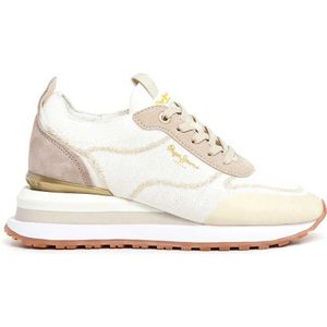 Pepe Jeans Blur Rind Trainers Wit EU 39 Vrouw