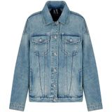 Armani Exchange - XW000902AF10869MB001 - Spijkerjasje - Blauw - Casual - Katoen - Denim