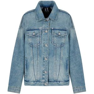 Armani Exchange - XW000902AF10869MB001 - Spijkerjasje - Blauw - Casual - Katoen - Denim