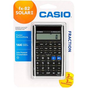 Casio Fx 82 Solar Ii Calculator Zwart