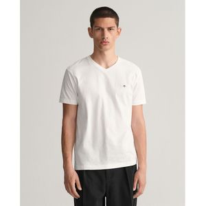 Gant Shield Short Sleeve V Neck T-shirt Wit XL Man