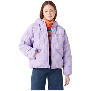 Wrangler Down Logo Puffer Jacket Paars L Vrouw