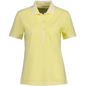 Gant Sunfaded Pique Short Sleeve Polo Geel S Vrouw