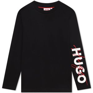 Hugo G25134 Long Sleeve T-shirt Zwart 6 Years