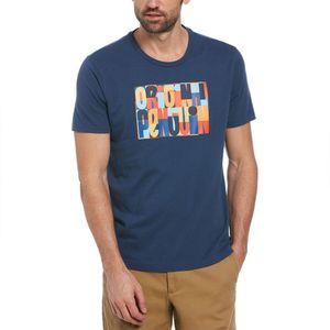 Original Penguin Jersey Graphic Logo T-shirt Met Korte Mouwen