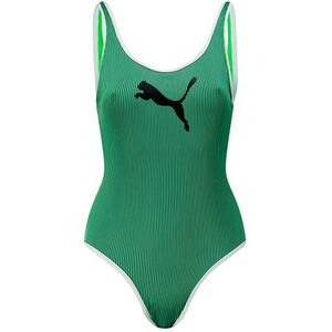 Puma Contour Rib Swimsuit Groen XL Vrouw