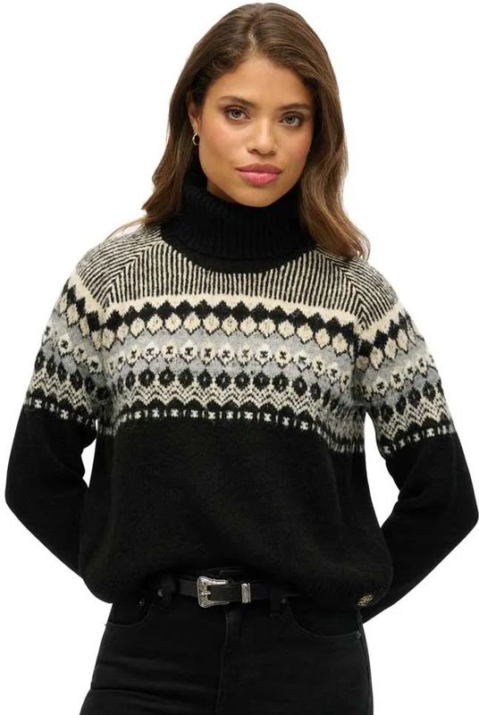 Superdry - Fairisle - Trui - Hoge Hals