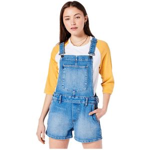 Superdry Vintage Dungaree Shorts Blauw 2XS Vrouw