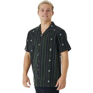 Rip Curl Topanga Vert Stripe Sleeveless Shirt Zwart L Man