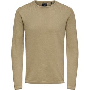 Only & Sons Panter Life 12 Struc Sweater Beige 2XL Man