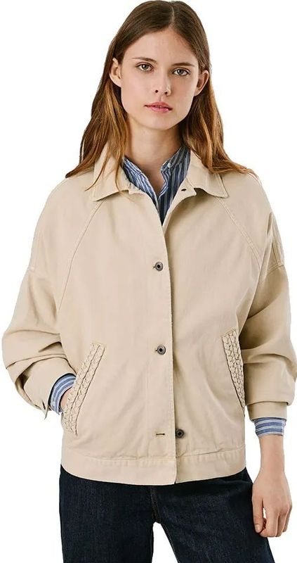 Pepe Jeans - PL4024350 - Jas - Beige - Casual - Katoen