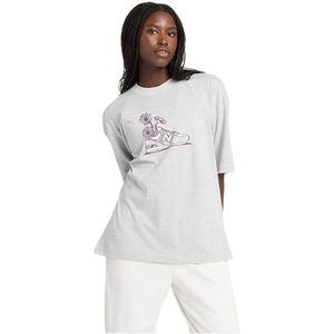 New Balance Oversized Flower T-shirt Met Korte Mouwen
