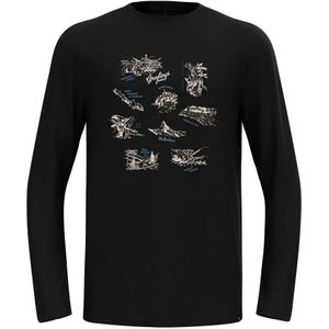 Odlo - Merino 200 Tourist - Wandelshirt - Lange Mouwen - Functioneel - Ademend