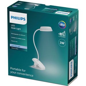 Bureaulamp Philips Lámpara de mesa Wit Metaal 3 W 5 V