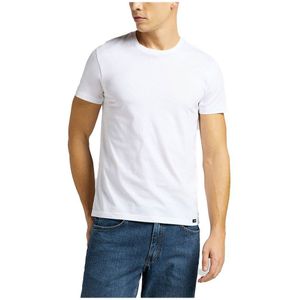 Lee 2 Units Short Sleeve T-shirt Wit 5XL / Regular Man