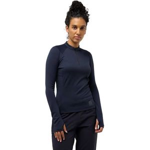Jack Wolfskin Bike Commute Sweatshirt Met Halve Rits