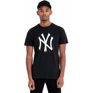 New Era Mlb Team Logo New York Yankees Short Sleeve T-shirt Zwart S Man