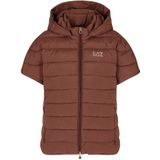 EA7 - Train Core - Damesjack - Bruin - Korte Mouwen - Lichtgewicht Nylon