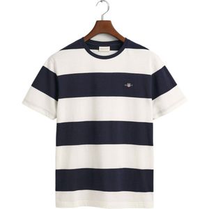 Gant Bar Stripe Short Sleeve T-shirt Veelkleurig 2XL Man