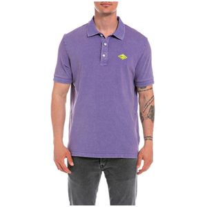 Replay M3076a.000.23070m Short Sleeve Polo Paars XL Man