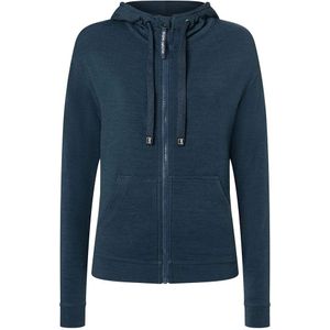 W - SOLUTION HOODIE - Dames - Merinowol - Zwart