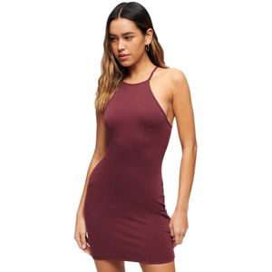 Superdry Strappy Recer Jersey Sleeveless Short Dress Rood L Vrouw