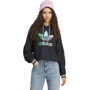 Adidas Originals Cropped Hoodie Zwart 2XS-XS Vrouw