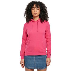 Build Your Brand Basic Hoodie Roze 5XL Vrouw