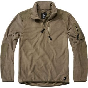 Brandit Troyer Ripstop Half Zip Fleece Groen XL Man