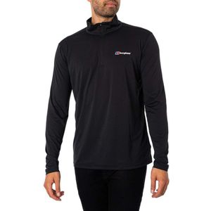 Berghaus Wayside Tech Half Zip Long Sleeve T-shirt Zwart XL Man