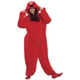 Viving Costumes Elmo Pajama Custom Rood S