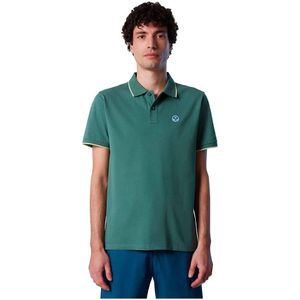 Polo North Sails Men SS Polo With Graphic Military Green