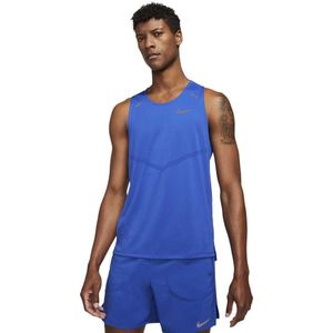 Nike Dri Fit Rise 365 Sleeveless T-shirt Blauw L / Regular Man