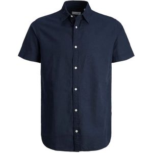 Jack & Jones Linen Overhemd Met Korte Mouwen