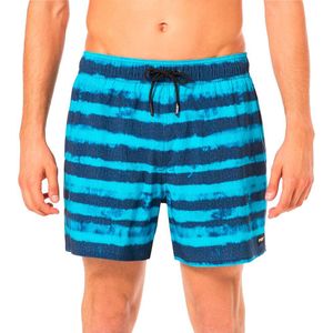 Oakley Apparel Blur Stripes Rc 16´´ Swimming Shorts Blauw M Man